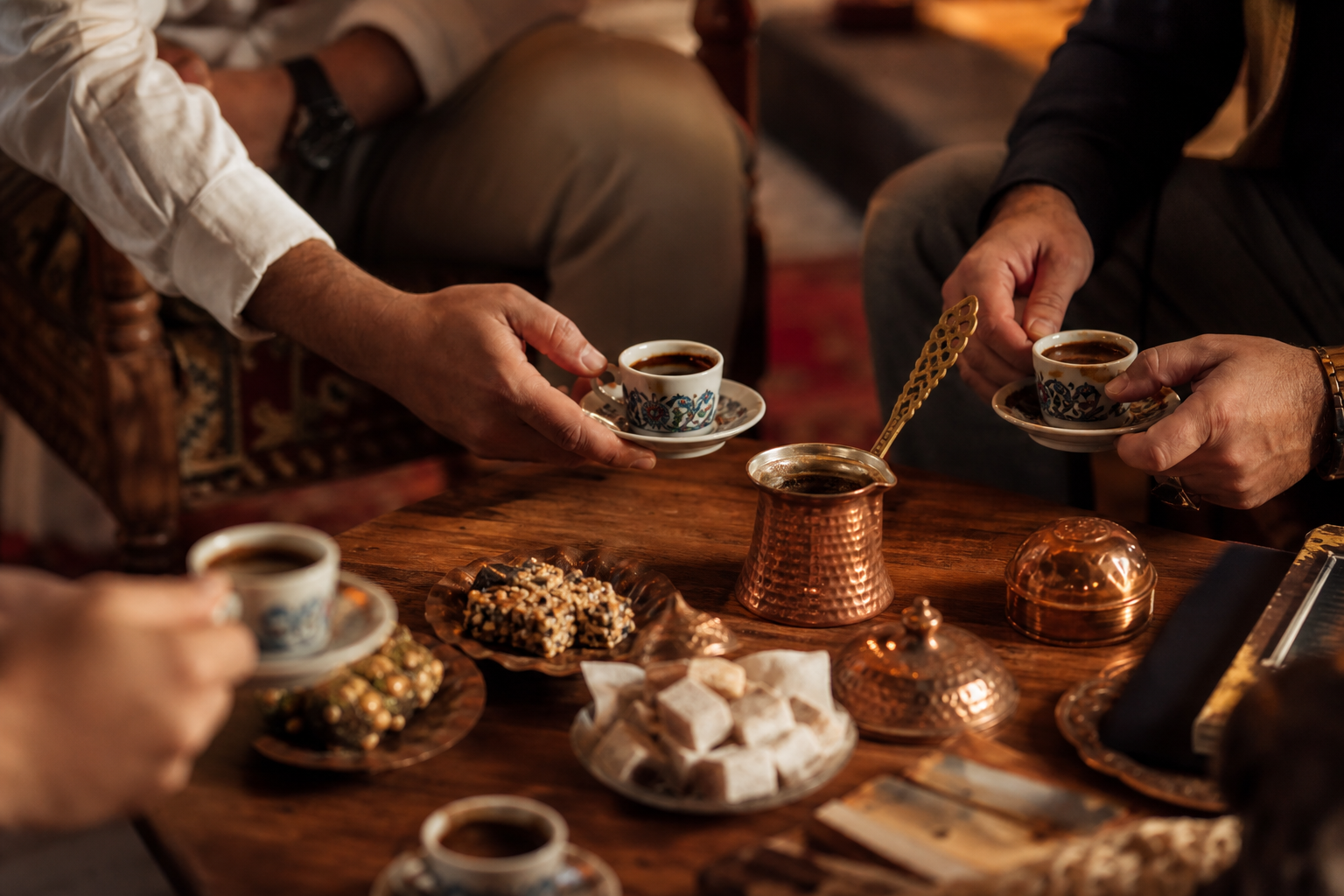Le café turc comme moment social plus que comme recette