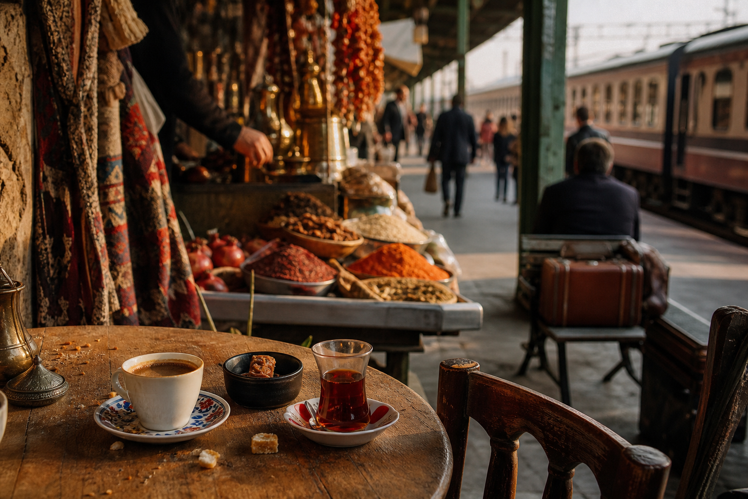 Marchés, gares, cafés : trois lieux pour sentir une région